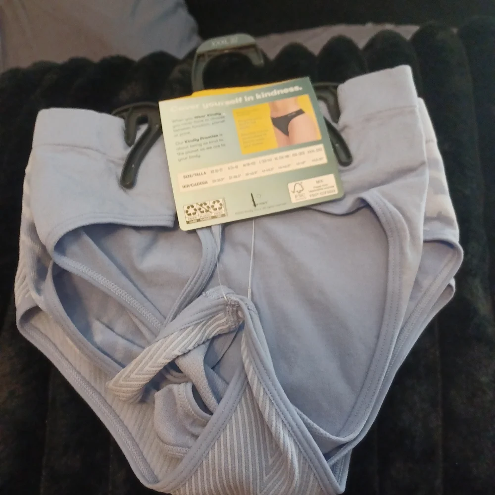 NEW Kindly Yours Lot 3 High Waist Thong Back Underwear Sz 22 XXXL